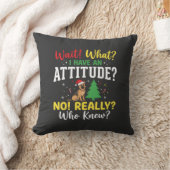 Kersthond Attitude Humor Kussen (Deken)