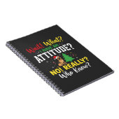 Kersthond Attitude Humor Notitieboek (Rechterzijde)