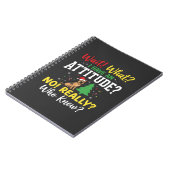 Kersthond Attitude Humor Notitieboek (Linkerzijde)