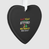 Kersthond Attitude Humor Ornament (voorkant)