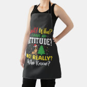Kersthond Attitude Humor Schort (Insitu)