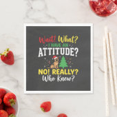 Kersthond Attitude Humor Servet (Insitu)