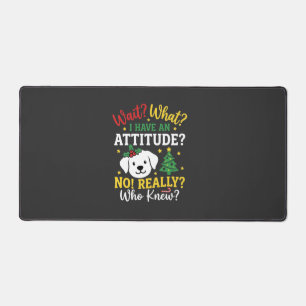 Kersthond Attitude Vakantie Humor Bureaumat