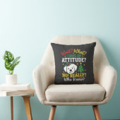 Kersthond Attitude Vakantie Humor Kussen (Stoel)