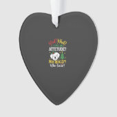 Kersthond Attitude Vakantie Humor Ornament (voorkant)