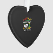 Kersthond Attitude Vakantie Humor Ornament (voorkant)
