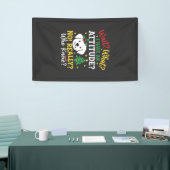 Kersthond Attitude Vakantie Humor Spandoek (Beurs)
