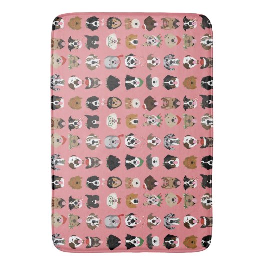 Kersthond Badmat (Voorkant Verticaal)