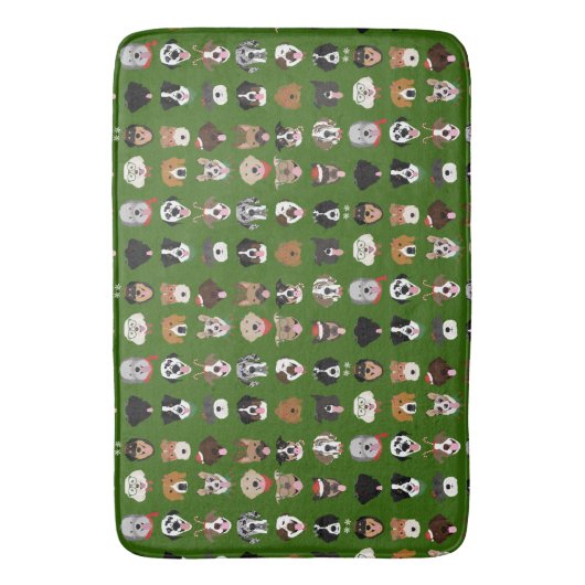 Kersthond Badmat (Voorkant Verticaal)