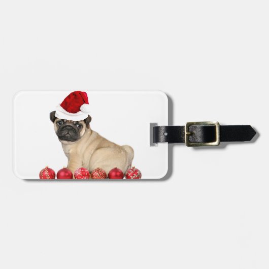 kersthond bagagelabel (Voorkant horizontaal)