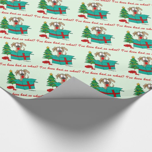 Kersthond ben ik slecht geweest. cadeaupapier (Hoek)
