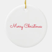 Kersthond Bernese Mountain Waterverf Keramisch Ornament (Achterkant)