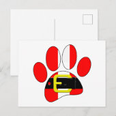 kersthond briefkaart (Voorkant / Achterkant)