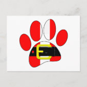 kersthond briefkaart (Voorkant)