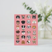 Kersthond Briefkaart (Staand voorkant)