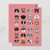 Kersthond Briefkaart (Voorkant / Achterkant)