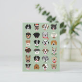 Kersthond Briefkaart (Staand voorkant)