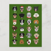 Kersthond Briefkaart (Voorkant)