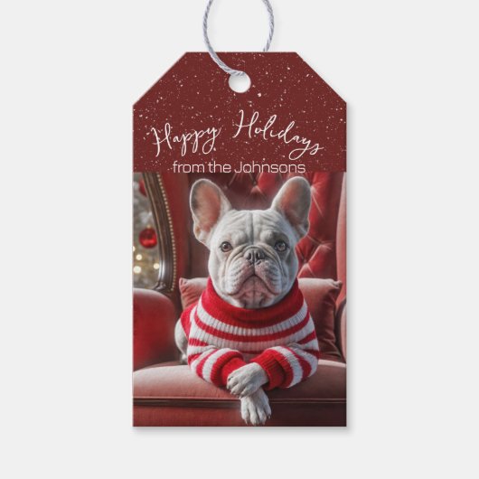 Kersthond Cadeaulabel (Voorkant)