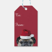 kersthond cadeaulabel (Voorkant)