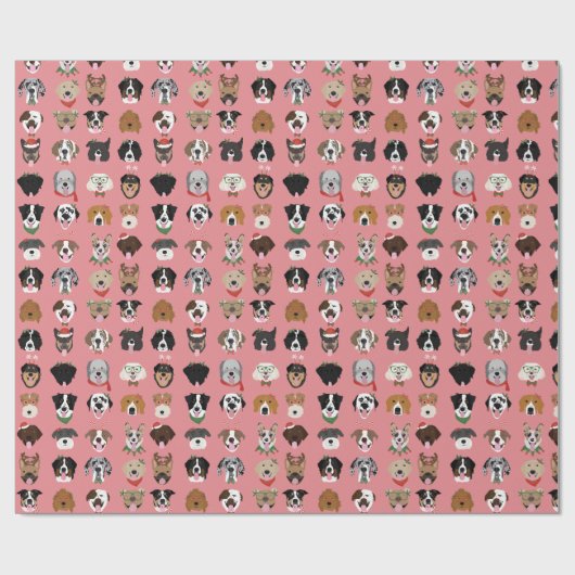 Kersthond Cadeaupapier (Vlak)