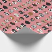 Kersthond Cadeaupapier (Hoek)