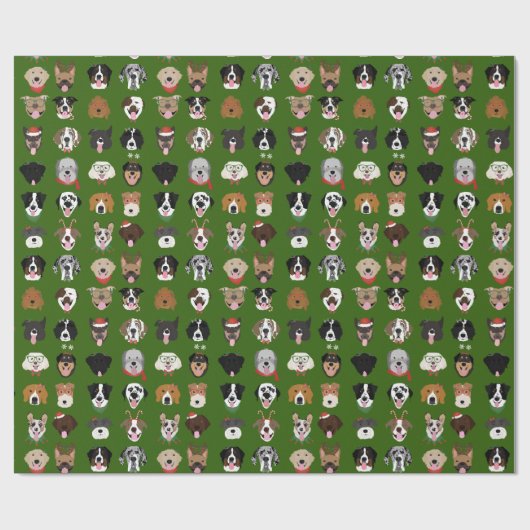 Kersthond Cadeaupapier (Vlak)