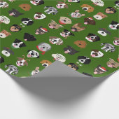 Kersthond Cadeaupapier (Hoek)