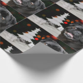 kersthond cadeaupapier (Hoek)