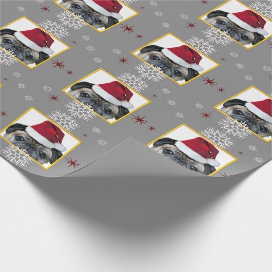 kersthond cadeaupapier (Hoek)