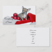 Kersthond Chihuahua Visitekaartje (Voorkant / Achterkant)