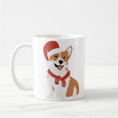 Kersthond Corgi Koffiemok (Links)