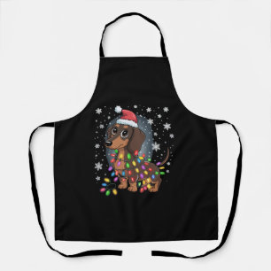 Kersthond Dachshund Kerstman Kerst Wiener Schort