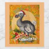 Kersthond Dodo Wijn Etiket (Enkel label)