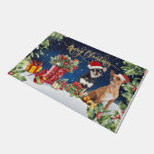 Kersthond Doormat, Chihuahua Lovers Gift Deurmat (Schuin)