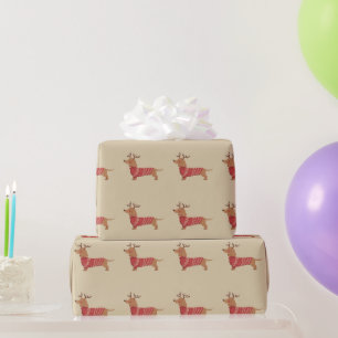 Kersthond Eigenaar Dachshund Cadeau Vakantie Kerst Cadeaupapier