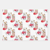Kersthond en kat inpakpapier vel (Voorkant 2)