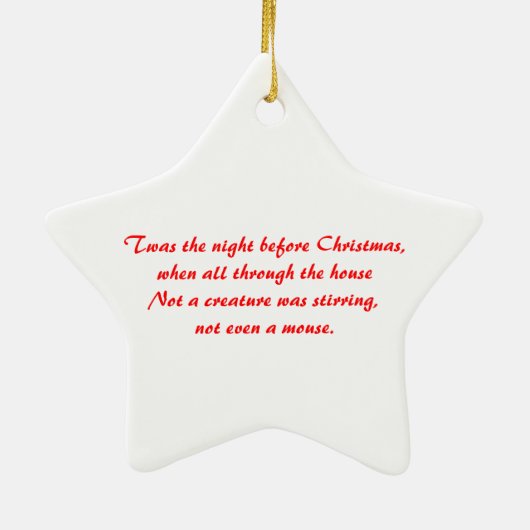 Kersthond en kat-sierplant keramisch ornament (Achterkant)