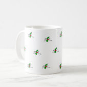 Kersthond en Mok kat koffie (Voorkant links)