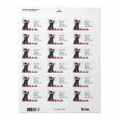 Kersthond Etiket (Full Sheet)