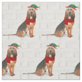 kersthond feestdag stof (Swatch)