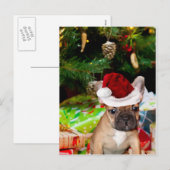 Kersthond Feestdagenkaart (Voorkant / Achterkant)
