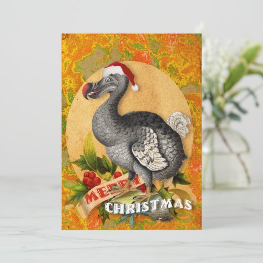 Kersthond Feestdagenkaart (Staand voorkant)