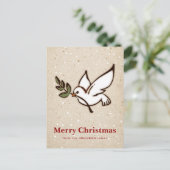 Kersthond Feestdagenkaart (Staand voorkant)