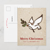 Kersthond Feestdagenkaart (Voorkant / Achterkant)