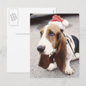 kersthond feestdagenkaart (Voorkant / Achterkant)
