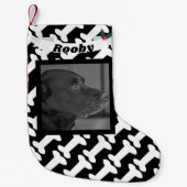 Kersthond Foto: zwart en wit Bot naam geluid Kleine Kerstsok (Voorkant)