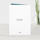 Kersthond fotografeert kerstman in slee kaart (Achterkant)