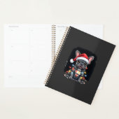 Kersthond Franse Bulldog Kerst Franse Bulldog Mann Planner (Display)