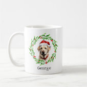 Kersthond Geel Lab Labrador Retriever Santa Koffiemok (Links)